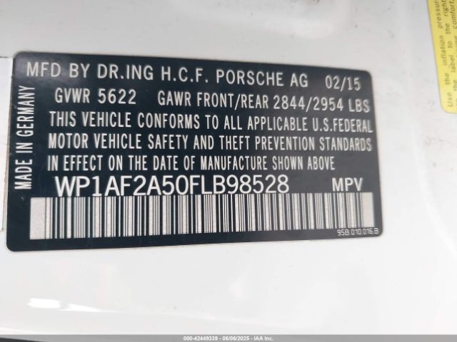 2015 PORSCHE MACAN WP1AF2A50FLB98528 Photo 8