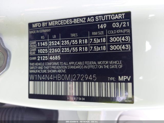 2021 MERCEDES-BENZ GLA 250 W1N4N4HB0MJ272945 Photo 8