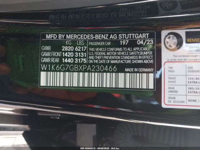 2023 MERCEDES-BENZ S 580 W1K6G7GBXPA230466 Photo 8