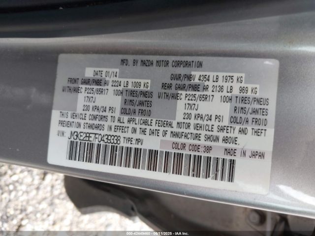JM3KE2BE7F0439338 Mazda pe
