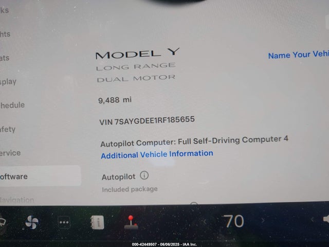 2024 TESLA MODEL Y 7SAYGDEE1RF185655 Photo 6
