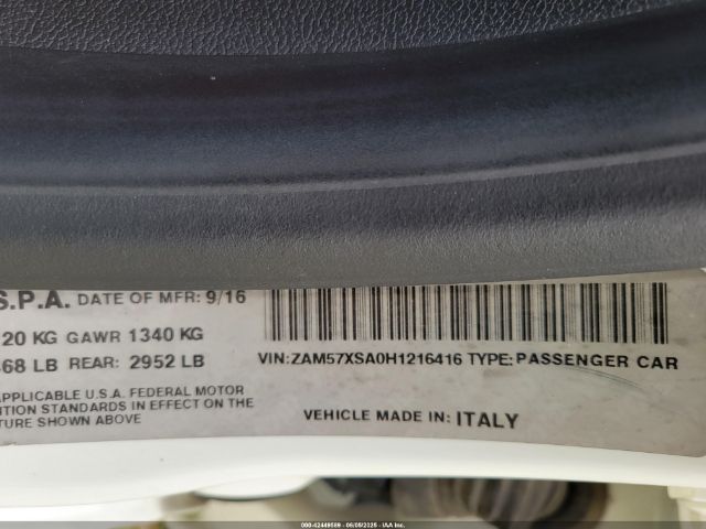 2017 MASERATI GHIBLI ZAM57XSA0H1216416 Photo 8