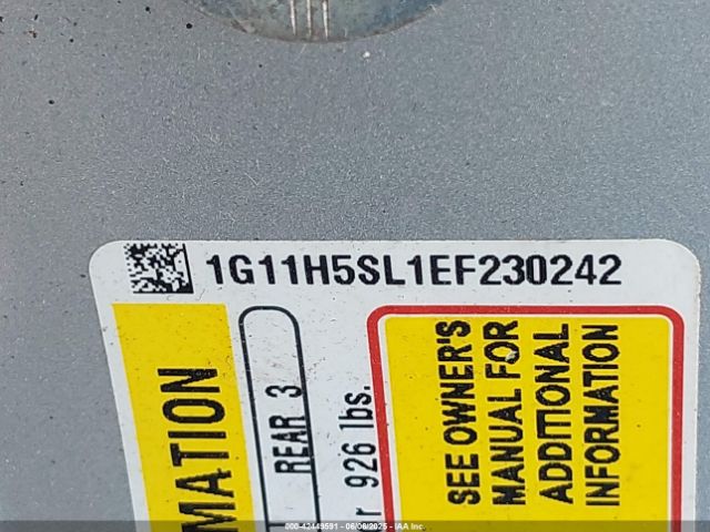 1G11H5SL1EF230242 Chevrolet Malibu 1lz