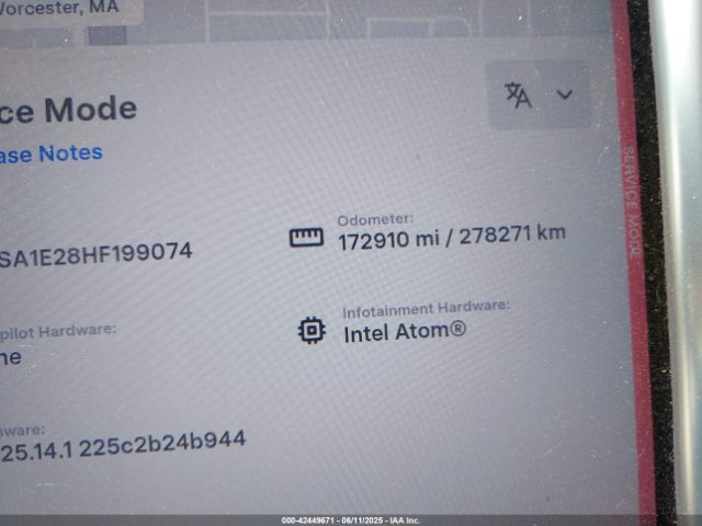 2017 TESLA MODEL S 5YJSA1E28HF199074 Photo 6