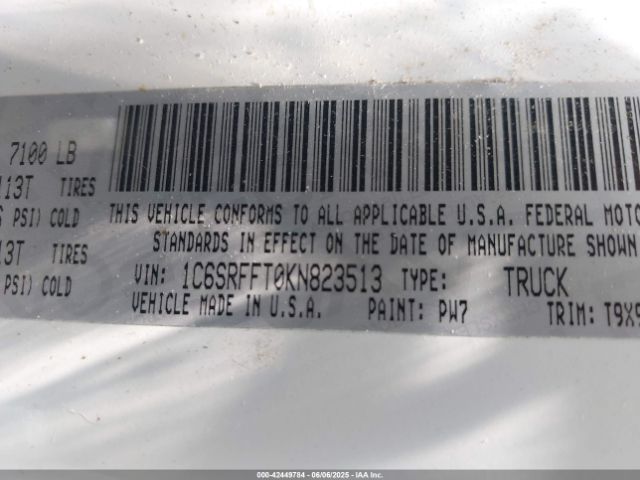 2019 RAM 1500 1C6SRFFT0KN823513 Photo 8