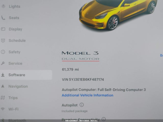2019 TESLA MODEL 3 5YJ3E1EB6KF487174 Photo 6