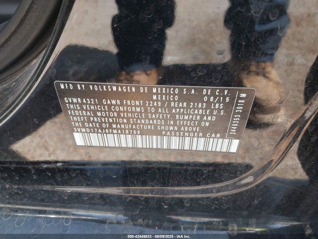 3VWD17AJ8FM418758 Volkswagen 1.8t