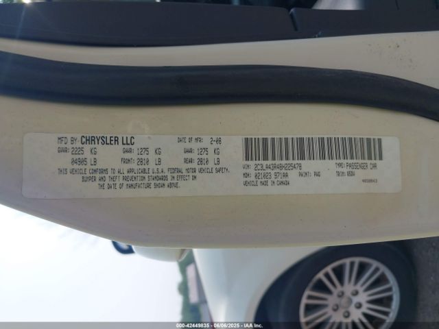 2008 CHRYSLER 300 2C3LA43R48H225478 Photo 8
