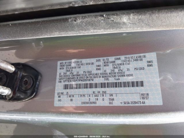 2023 FORD F-150 1FTEX1EP7PKD51970 Photo 8