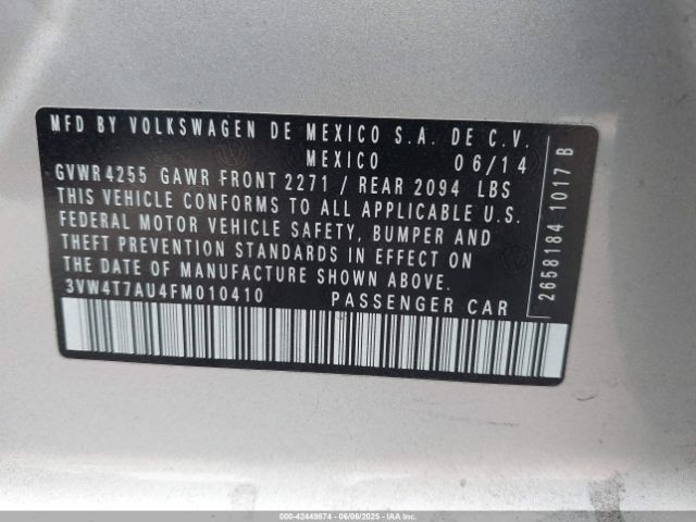 2015 VOLKSWAGEN GOLF GTI 3VW4T7AU4FM010410 Photo 8