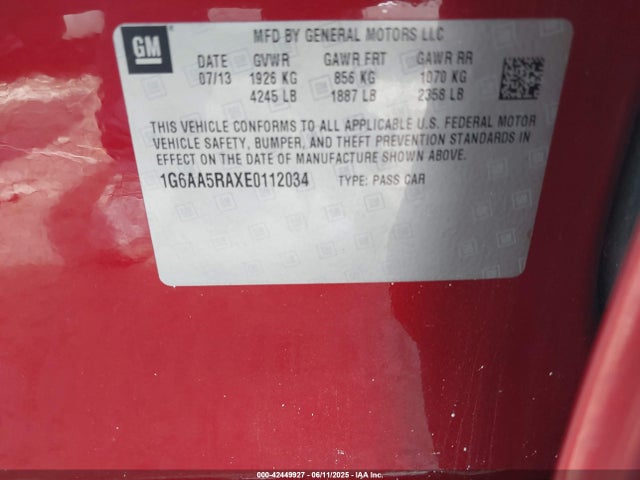 2014 CADILLAC ATS 1G6AA5RAXE0112034 Photo 8
