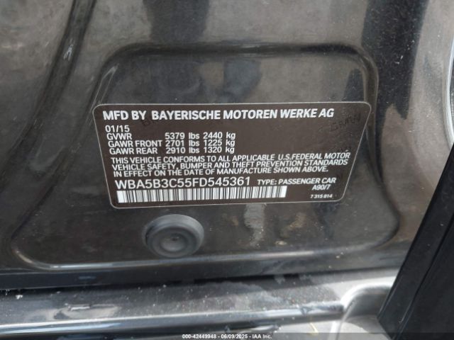 2015 BMW 535I WBA5B3C55FD545361 Photo 8