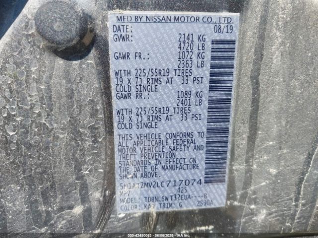 2020 NISSAN ROGUE 5N1AT2MV2LC717074 Photo 8