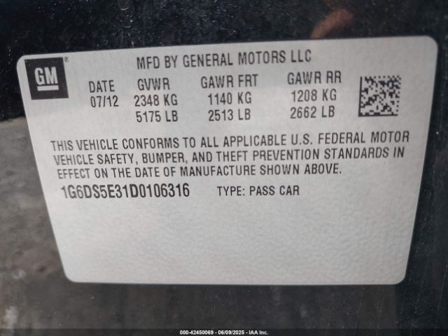 2013 CADILLAC CTS 1G6DS5E31D0106316 Photo 8