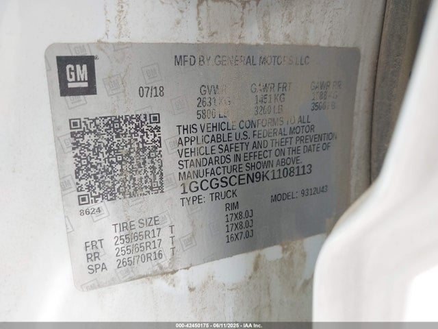1GCGSCEN9K1108113 Chevrolet lg2 - di: direct injection, vvt: variable valve timing, alum, var2, gen2