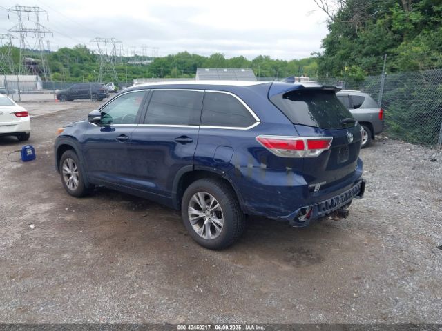 5TDJKRFH2FS148558 Toyota Highlander Xle V6