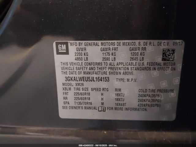 2018 GMC TERRAIN 3GKALWEU5JL164153 Photo 8