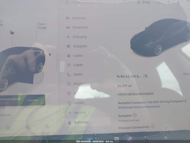 2022 TESLA MODEL 3 5YJ3E1EA3NF336255 Photo 6