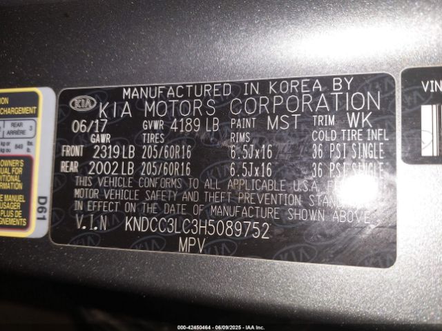 2017 KIA NIRO KNDCC3LC3H5089752 Photo 8