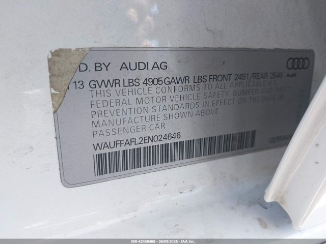 2014 AUDI A4 WAUFFAFL2EN024646 Photo 8