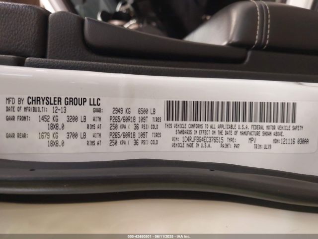 2014 JEEP GRAND CHEROKEE 1C4RJFBG4EC376515 Photo 8