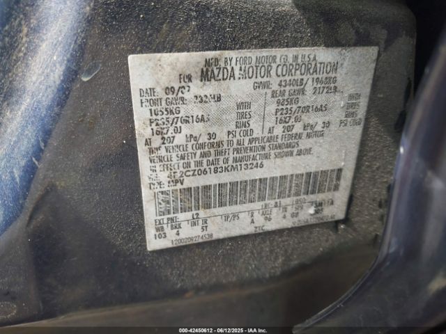 2003 MAZDA TRIBUTE 4F2CZ06183KM13246 Photo 8