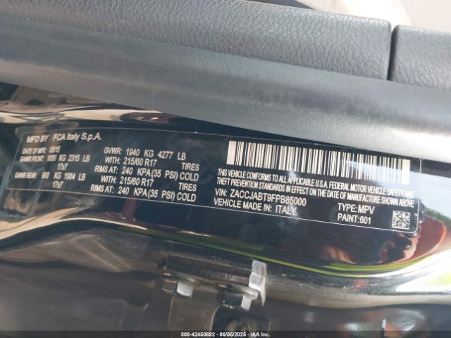 ZACCJABT9FPB85000 Jeep Renegade Latitude