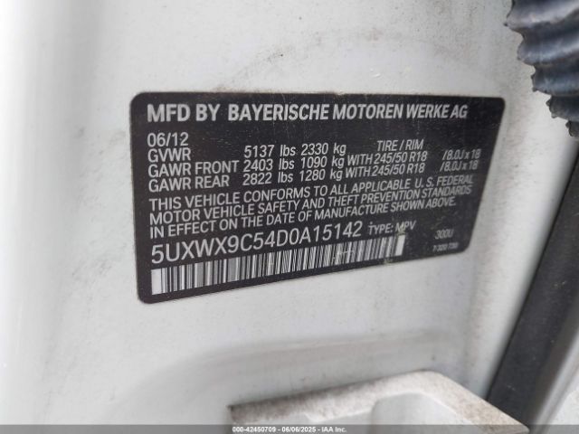2013 BMW X3 5UXWX9C54D0A15142 Photo 8