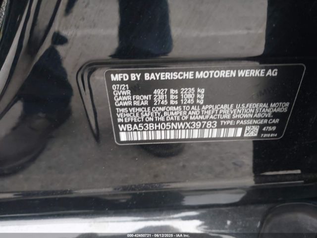 2022 BMW 530 WBA53BH05NWX39783 Photo 8