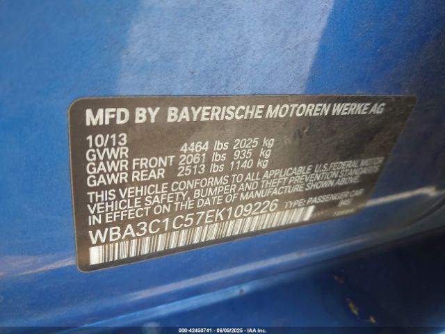 WBA3C1C57EK109226 BMW 328I
