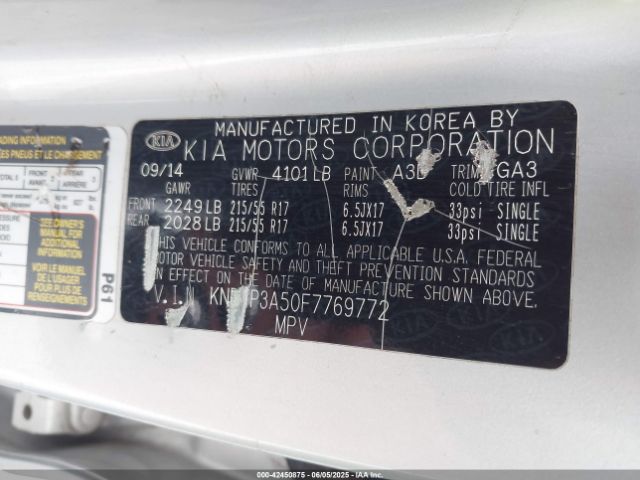 KNDJP3A50F7769772 KIA SOUL +