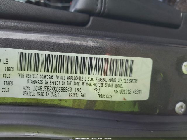 1C4RJEBGXKC698940 Jeep Grand Cherokee Limited 4x2
