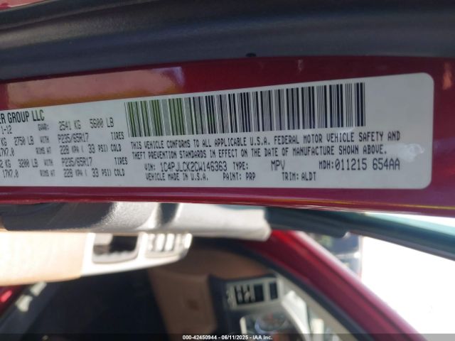 2012 JEEP LIBERTY 1C4PJLCK2CW146363 Photo 8