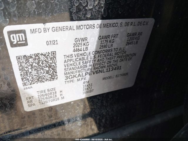 2022 GMC TERRAIN 3GKALPEV6NL113491 Photo 8