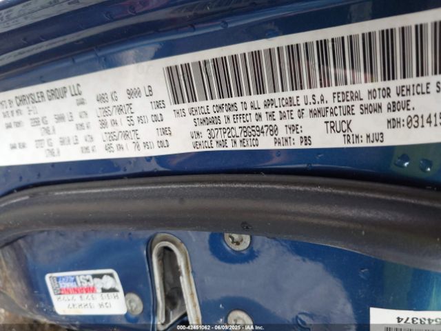 2011 RAM RAM 2500 3D7TP2CL7BG594780 Photo 8