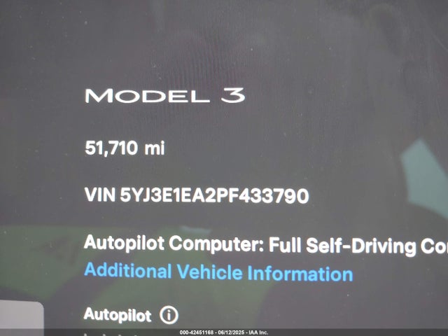 2023 TESLA MODEL 3 5YJ3E1EA2PF433790 Photo 6