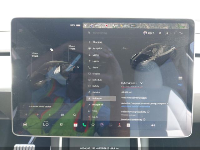 2021 TESLA MODEL Y 5YJYGDEF1MF092889 Photo 6