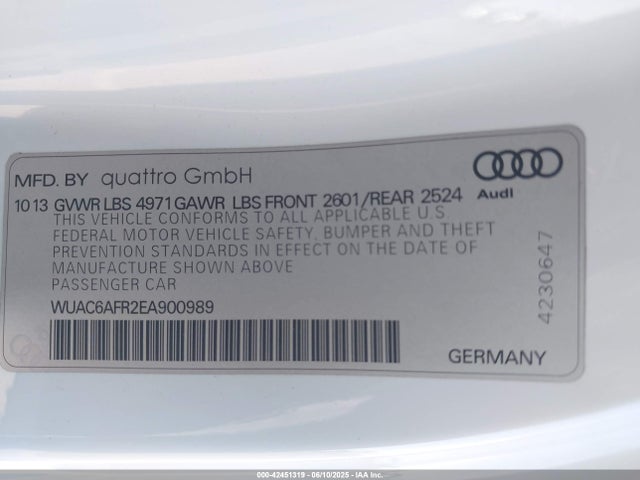 2014 AUDI RS 5 WUAC6AFR2EA900989 Photo 8