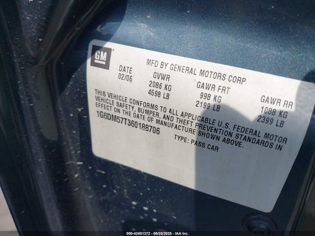 2006 CADILLAC CTS 1G6DM57T360188706 Photo 8