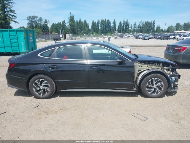 KMHL24JJXNA041593 Hyundai Sonata Hybrid Blue
