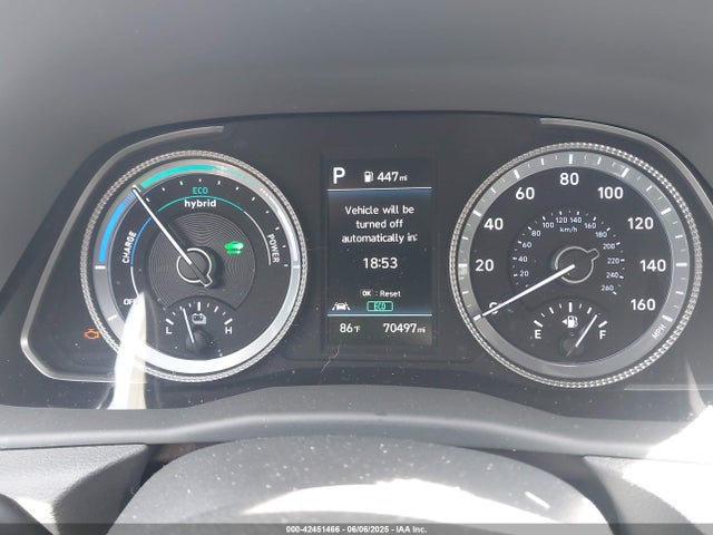 KMHL24JJXNA041593 Hyundai Sonata Hybrid Blue