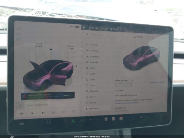 2024 TESLA MODEL Y 7SAYGDEE3RA324648 Photo 6