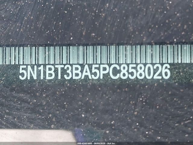 5N1BT3BA5PC858026 Nissan Rogue Sv Fwd