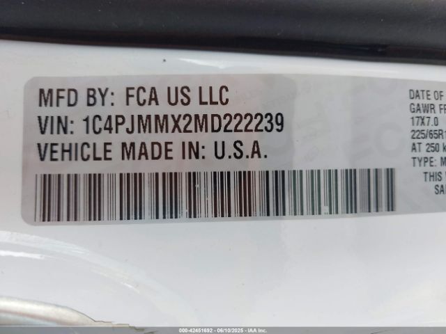 2021 JEEP CHEROKEE 1C4PJMMX2MD222239 Photo 8