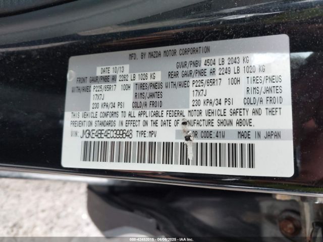 JM3KE4BE4E0399648 Mazda CX-5 SPORT