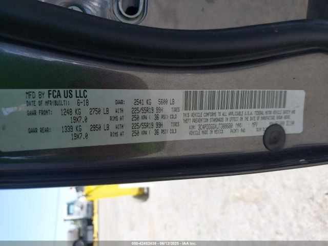 2018 DODGE JOURNEY 3C4PDDGGXJT388680 Photo 8