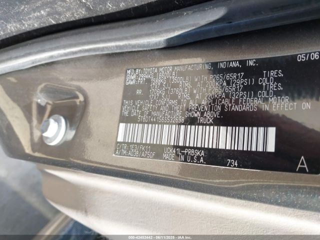 2006 TOYOTA TUNDRA 5TBDT44156S532698 Photo 8