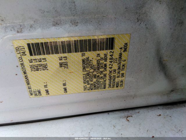 1N4AA6AP7HC424842 Nissan Maxima 3.5 S