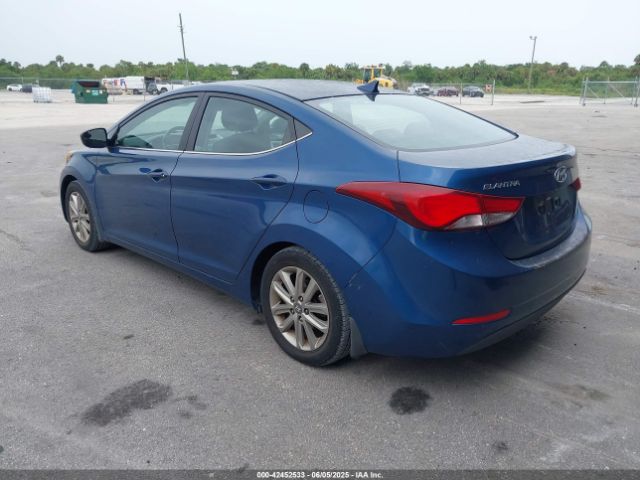 KMHDH4AEXFU299098 Hyundai ELANTRA SE