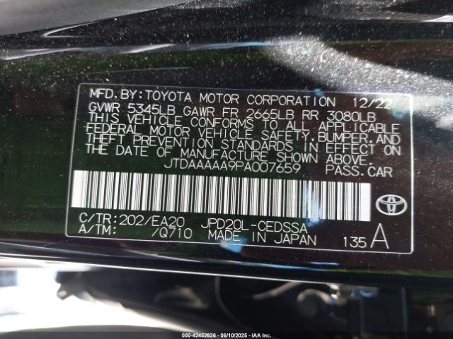 2023 TOYOTA MIRAI JTDAAAAA9PA007659 Photo 8
